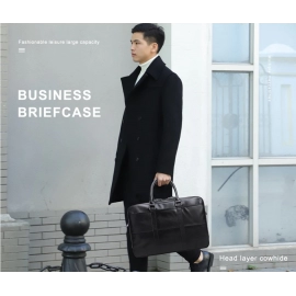 Genuine Leather Business Bag15.6