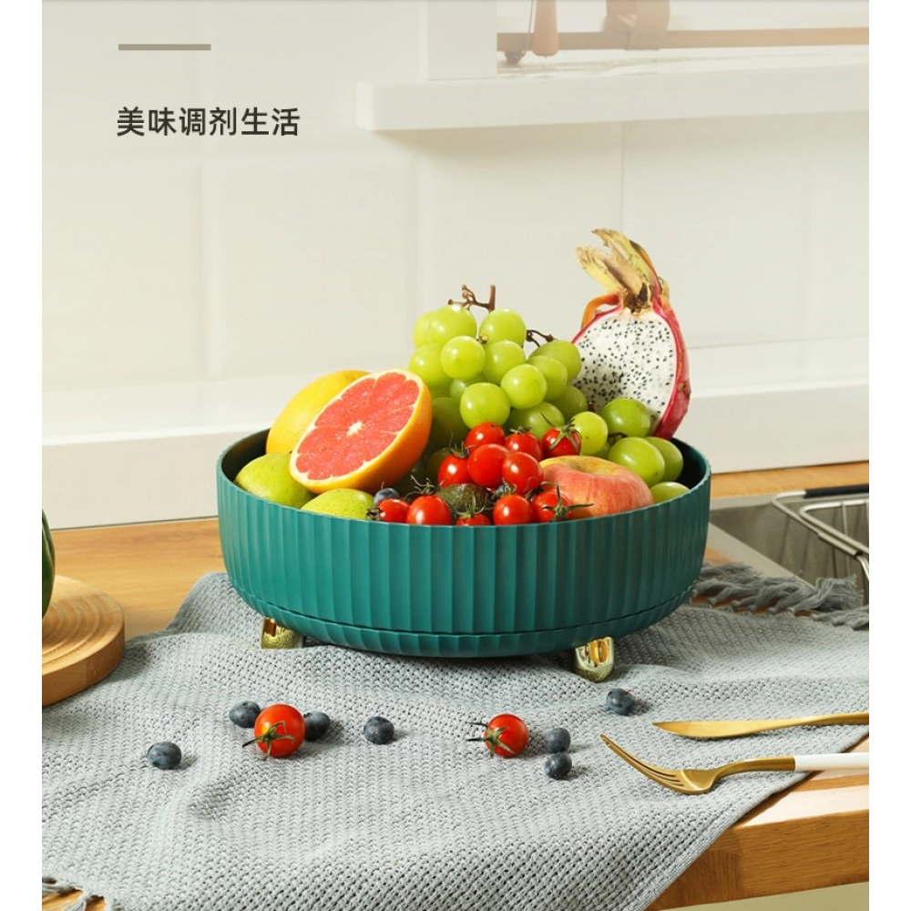 Cosmetics storage box rotating table top skin care storage basket finishing box household light luxury storage box tray