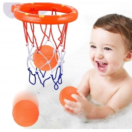 Mini Shooting Basket Bathtub Water Play Set Basketball Backboard With 3 Balls Funny Shower Bath Fun Toys For Toddlers