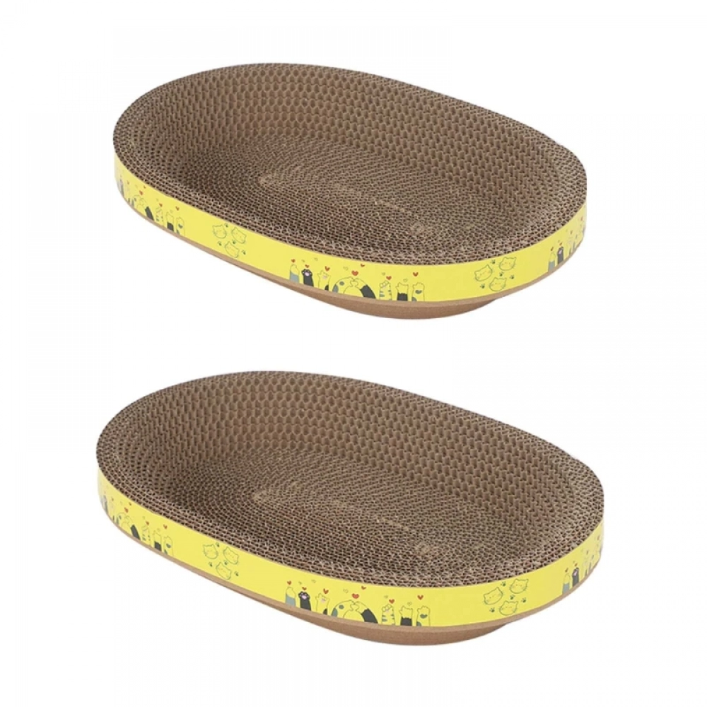 Corrugated Cardboard Scratch Pad Scratching Lounge Bed Sofa Scratch Couch Bed for Indoor Cats